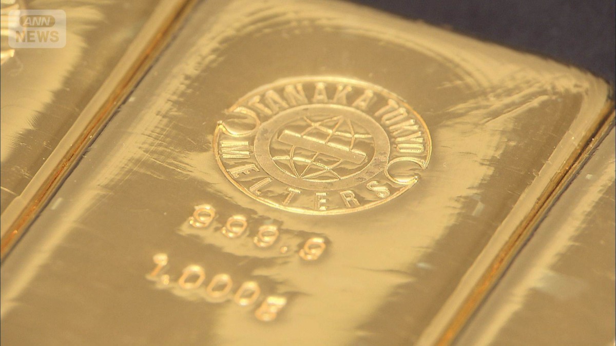 金価格が最高値　初の2万2000円超