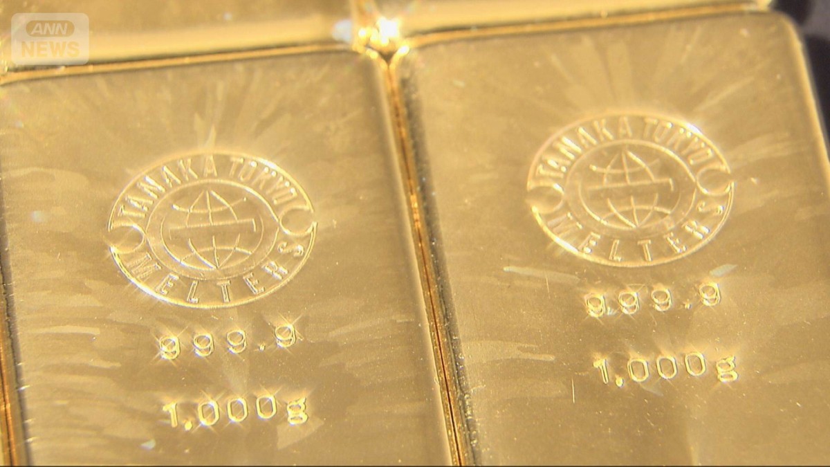 金価格2万2463円で過去最高値 安全資産として需要高 銀は45年ぶり高値
