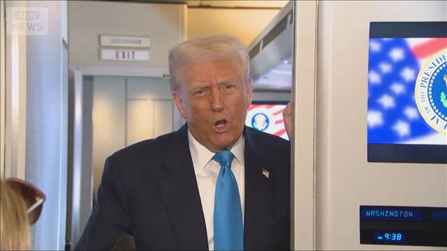 トランプ大統領 韓国に到着 米朝会談に言及