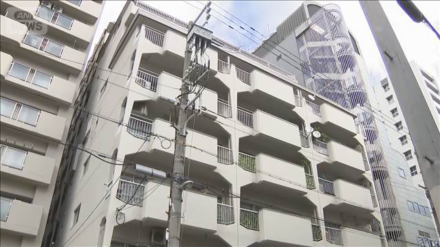 マンション火災 一室ほぼ全焼　高齢女性が搬送先で死亡 部屋の住人か 大阪市