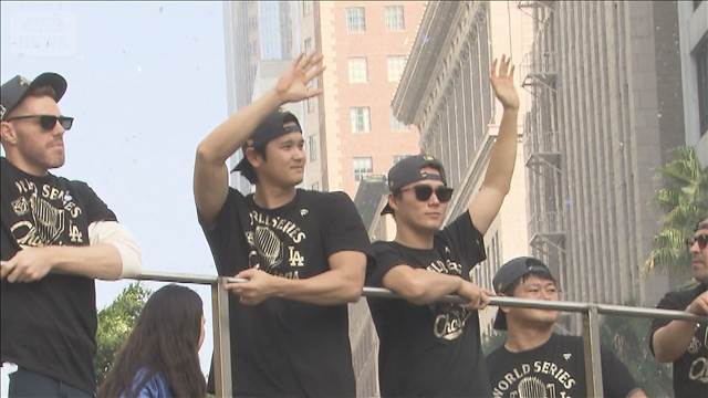 ドジャース優勝パレード　地元ロサンゼルスは大熱狂