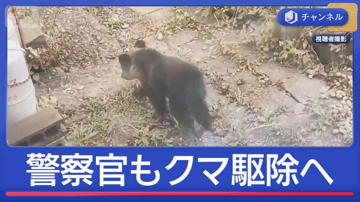 警察官がライフル銃でクマを駆除へ 機動隊員らが対応