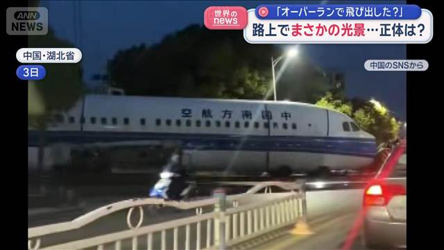 「オーバーランで飛び出した？」　路上でまさかの光景…正体は？