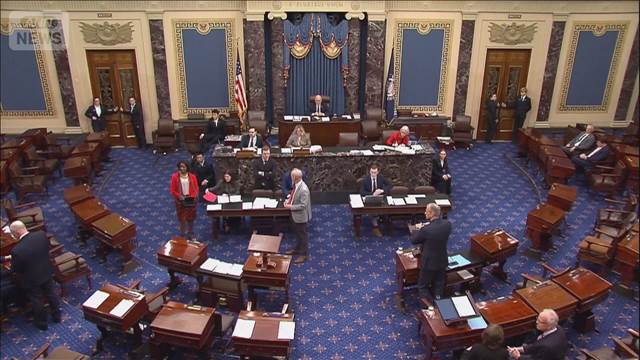 米上院　つなぎ予算案採決の動議可決　政府閉鎖の解消に向け前進