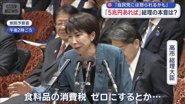 「5兆円あれば」総理の本音は？　「自民党には怒られるかも」