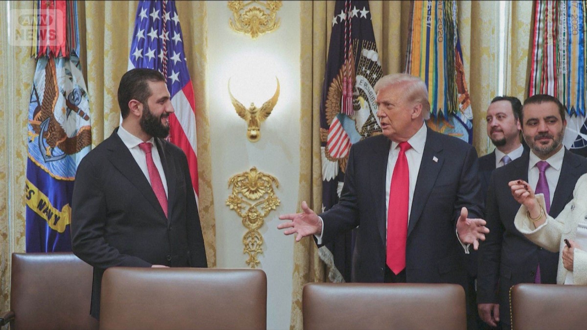 シリア暫定大統領がトランプ氏と会談　ホワイトハウスを初訪問　経済協力で一致