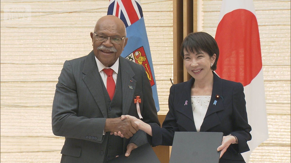 高市総理 フィジーと首脳会談 「力による現状変更に強く反対」中国など念頭