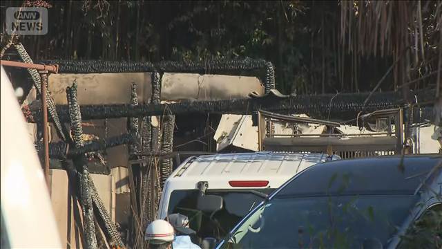 住宅など全焼 2人死亡　住人と連絡取れず　大分・豊後大野市