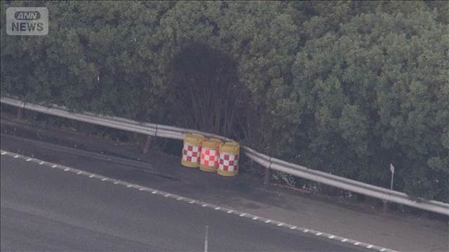 高速道路で車炎上 1人の遺体　“運転”の男放火疑いで逮捕