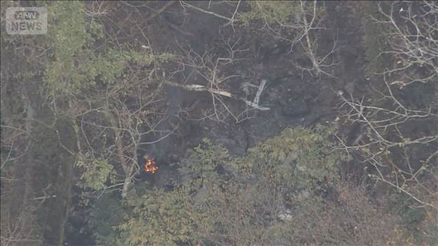 福岡・八女市　小型機が墜落か　警察などが捜索活動　機体には男性3人が搭乗か