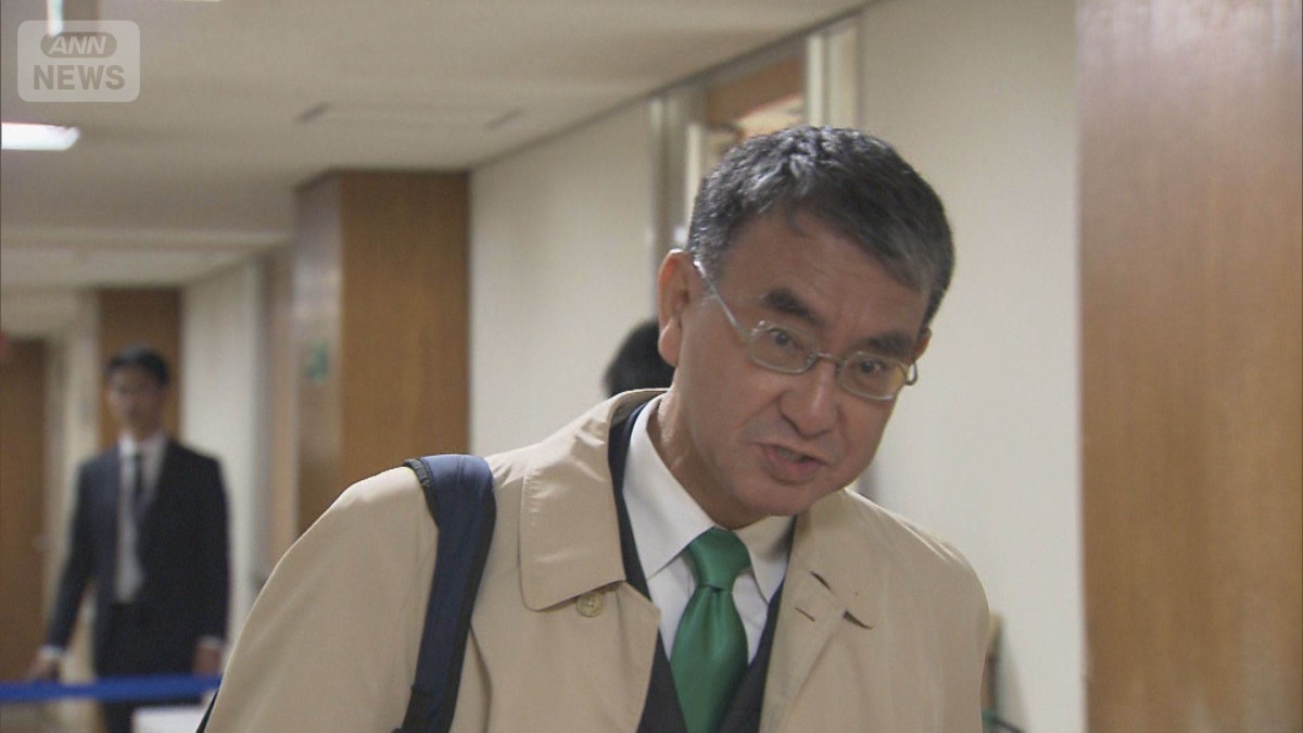 党内“大規模補正”に疑問　河野氏