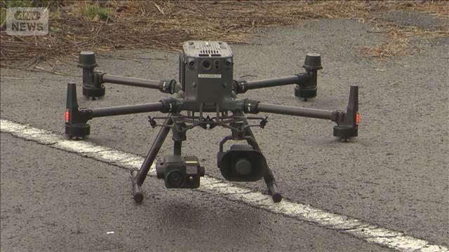 ドローンから犬の鳴き声　クマ撃退実験　サーモグラフィー搭載で体温から識別可能に