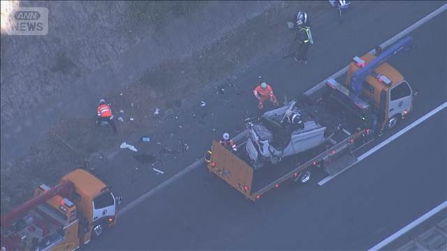 山陽道上り 2カ所で多重事故  あわせて21人が軽いけが　東広島市