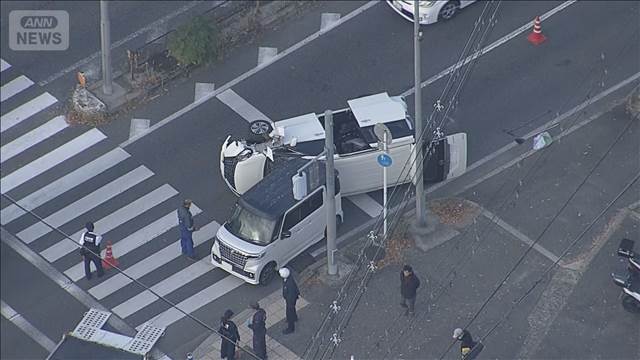 【速報】国道で車など5台がからむ事故　子ども2人含む7人搬送　大阪・富田林市