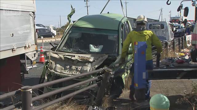 【速報】交差点で車9台絡む事故　7人を病院に救急搬送　静岡・浜松市