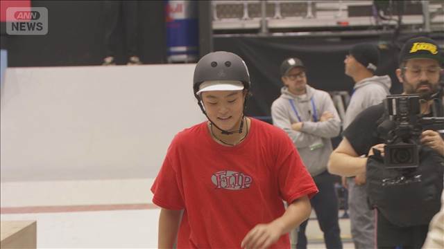 女子スケボー　中学2年の新星が躍動　高難度のトリック“完璧”