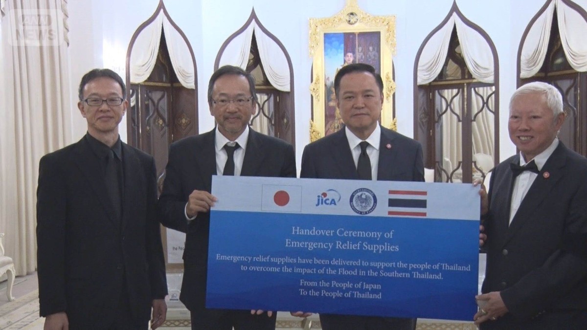 洪水被害のタイに日本が支援物資 約300万人が被災 「迅速な支援」に首相が謝意