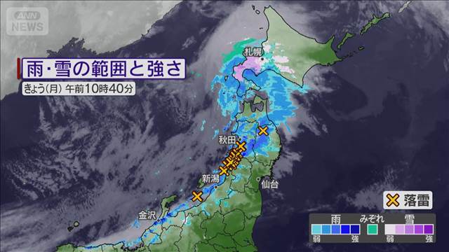 北陸や北日本　荒天に注意　関東から西日本は小春日和