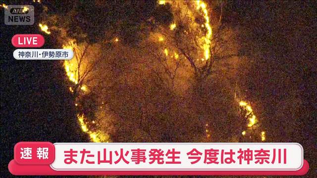 【速報】また山火事発生　今度は神奈川・伊勢原市の「日向山」