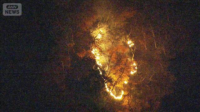 【速報】山火事で自衛隊救助要請　消火活動も24時間以上経って鎮圧せず難航　神奈川県