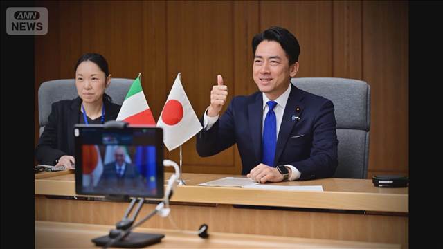 小泉大臣 イタリア国防相など中国レーダー照射説明 NATO事務総長とも会談 懸念を共有