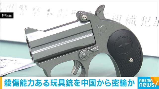 殺傷能力ある玩具銃を中国から“密輸”男性「興味」他種類も来年から銃刀法違反対象に