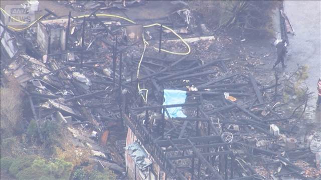 住宅3軒火事1人死亡　茨城・常総市　88歳男性と連絡取れず