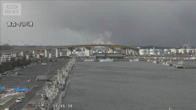青森・八戸港で20センチの津波観測（午後0時38分）