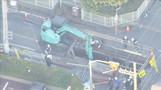 福生市の下水道工事現場の土砂崩落　意識不明だった40代男性作業員が死亡　警視庁