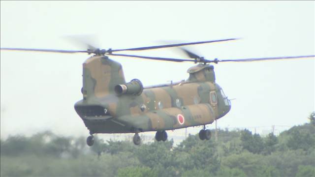 自衛隊のヘリコプター 約10分間レーザー照射を受ける