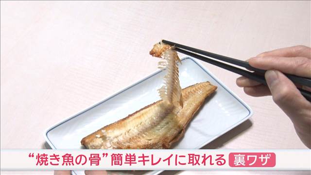 焼き魚　骨キレイに取る裏ワザ　魚が美味しい冬…知って得！
