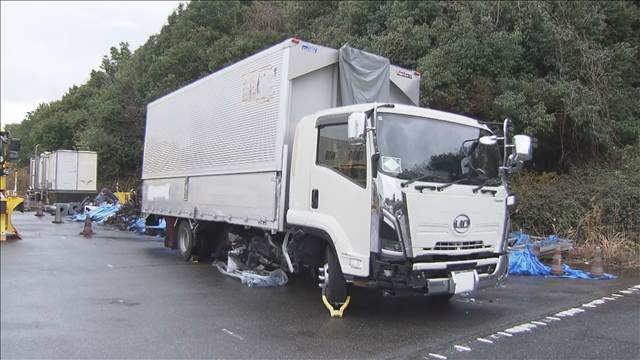 新東名高速で酒気帯び運転か トラック運転手　現行犯逮捕