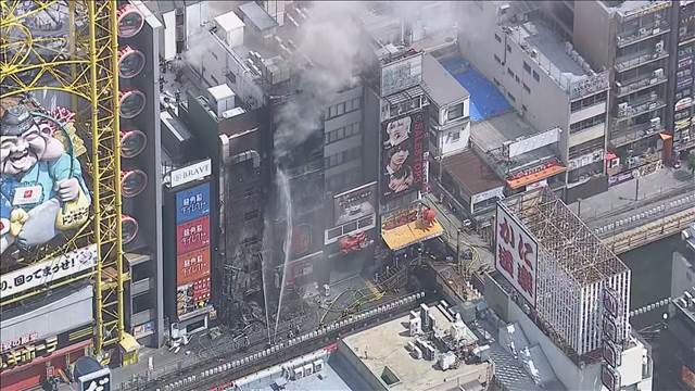 2人死亡の道頓堀ビル火災　現場で「バックドラフト現象」発生