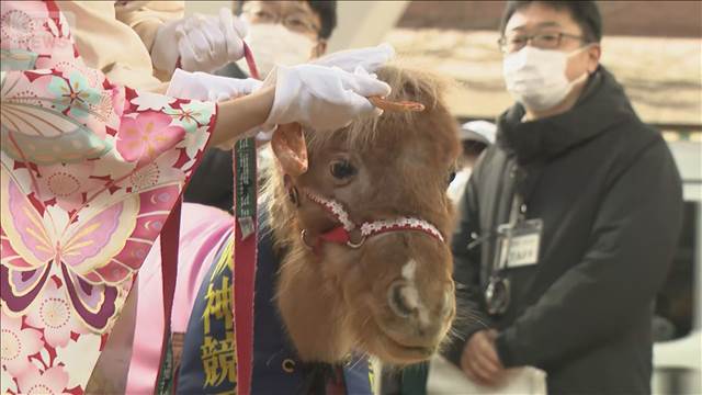 「巳」から「午」へ干支の引き継ぎ式 ダジャレで口上　大阪・通天閣