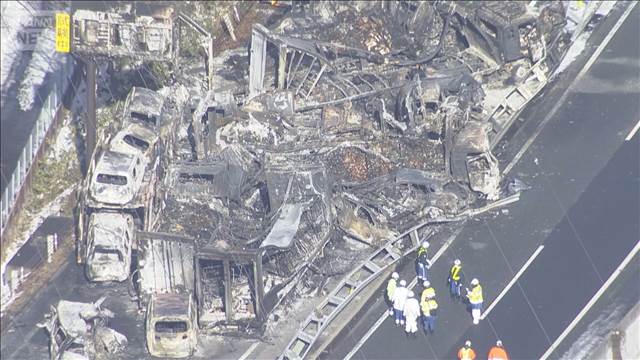 【速報】関越道多重事故　通行止め一部区間で解除