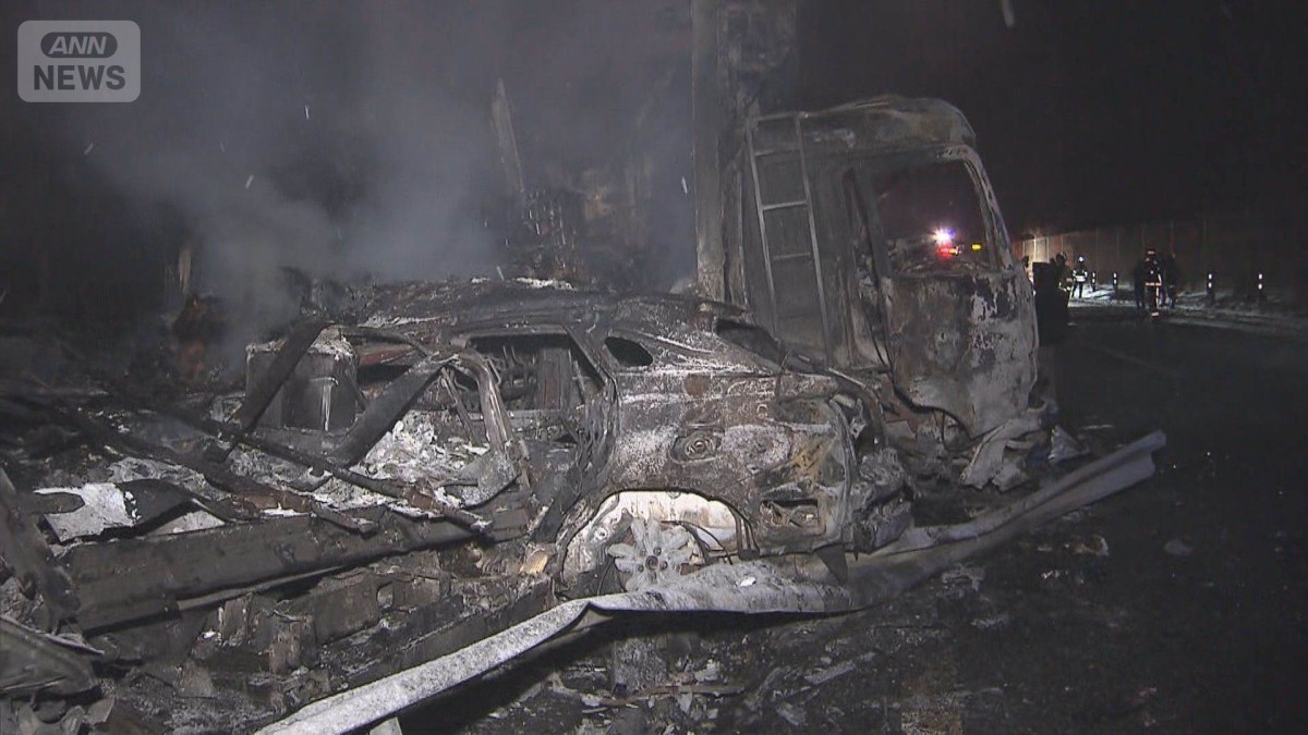 関越道多重事故 28人死傷 トラック移動後に“スリップ”