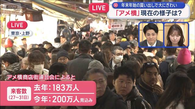 「アメ横」現在の様子は？　年末年始の買い出しで大にぎわい