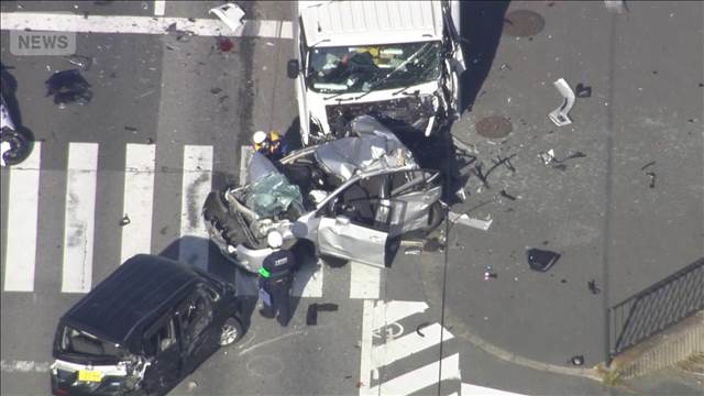 千葉・館山市で6台絡む事故　男性1人が死亡