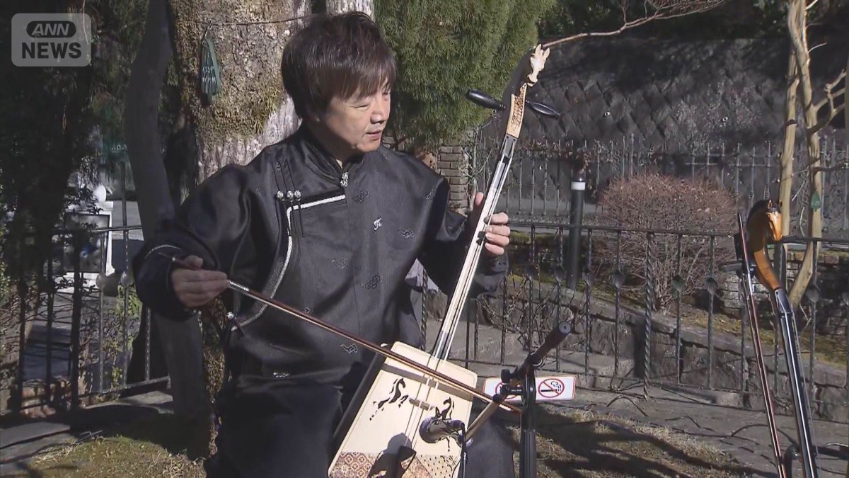 午年に合わせ馬頭琴と和太鼓で開運招福 神奈川・箱根町