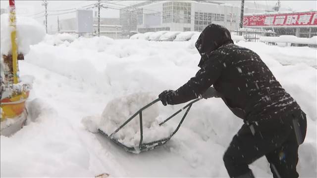 寒波 日本海側で大雪　午後は関東でも積雪