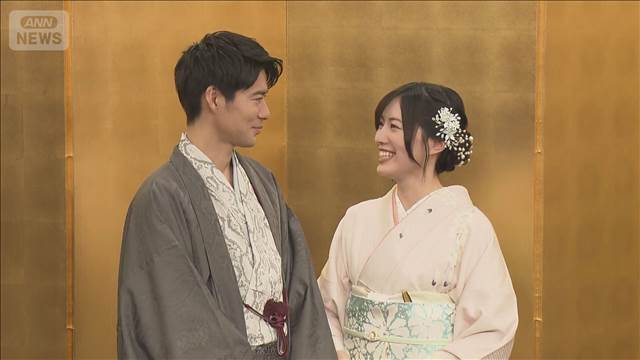 結婚会見 元SKE48 松井珠理奈さんが骨折の夫をサポート