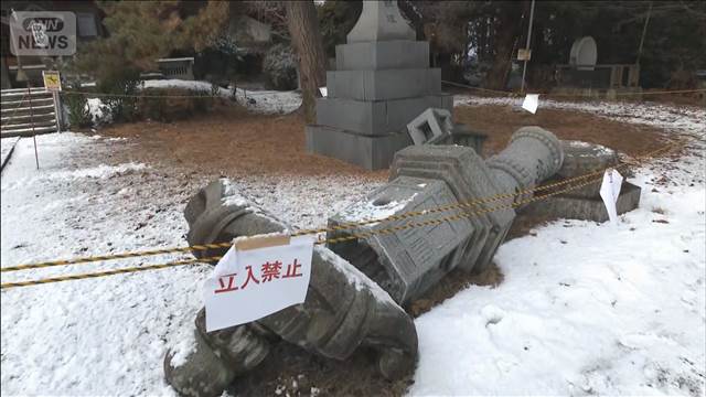 青森 震度6強の地震から1カ月　復旧進む一方 被害の爪痕も
