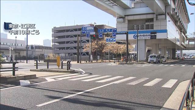 横断歩道で女性はね逃走か　トラック側の信号は“青”運転の男逮捕　東京・豊洲