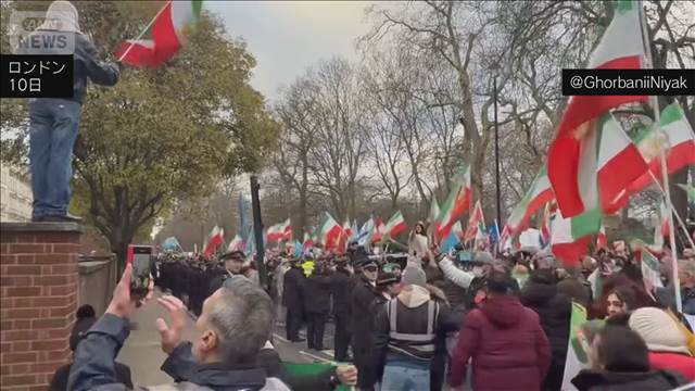 「自由欲しい、家族と連絡取れず」イラン体制転換求めデモ　在英イラン人多数参加