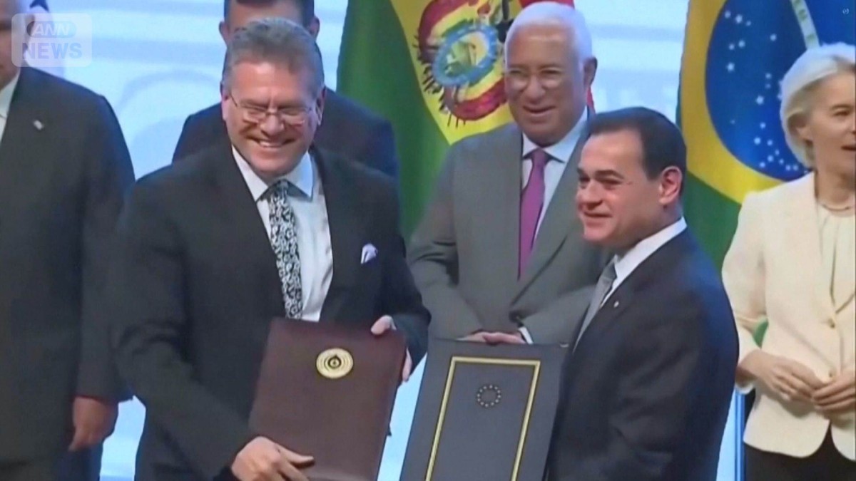 EUと南米4カ国　自由貿易協定に署名　世界のGDP約20％占める巨大市場誕生へ