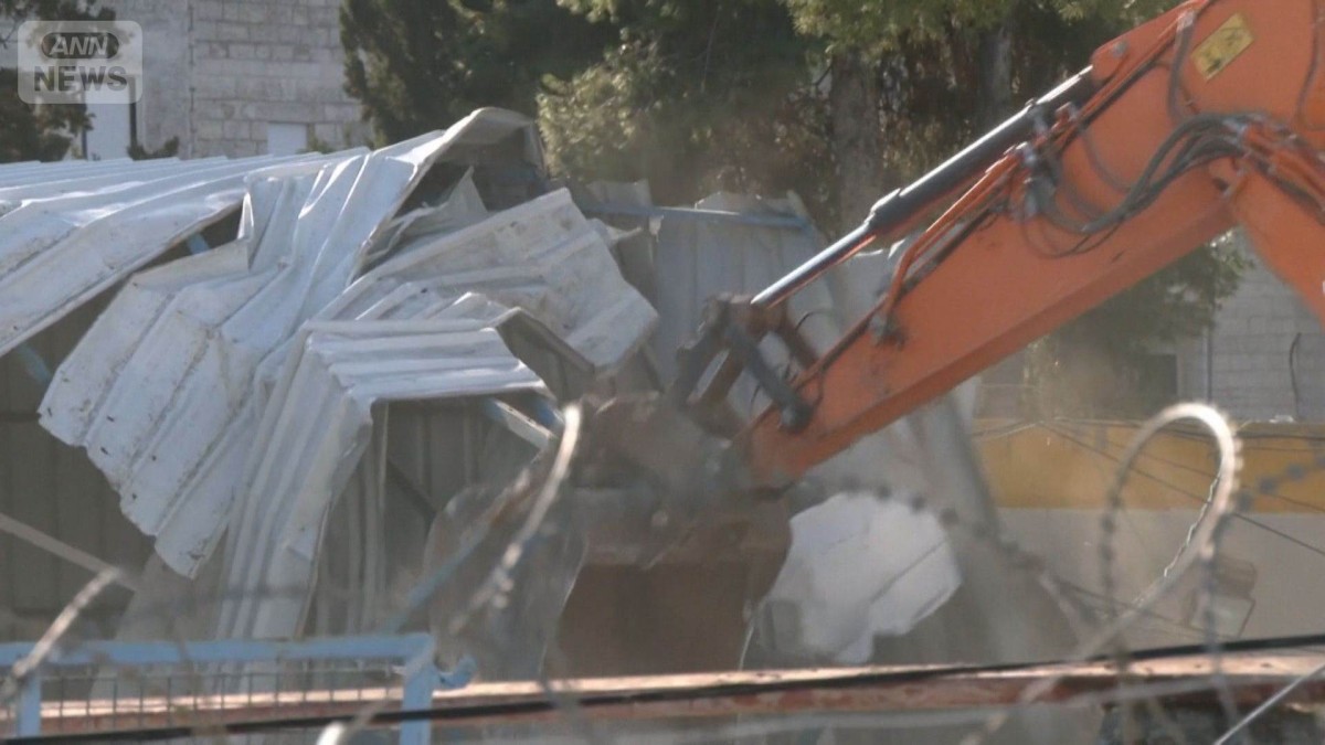 「テロの温床だ」イスラエルが重機でUNRWA施設を破壊　UNRWAは「前例ない攻撃」と非難