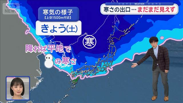 【関東の天気】1年で1番寒い時期 1桁ずらり　早くも発表！ 約2カ月後の春予想