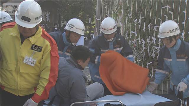 「文化財防火デー」国の指定重要文化財など所蔵の神社で消防訓練　東京・府中市
