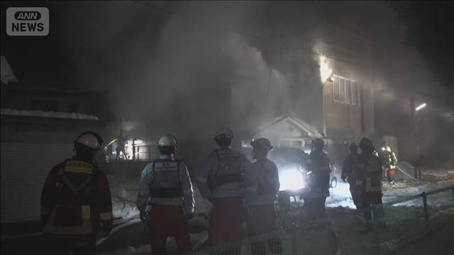 【速報】鳥取市で住宅火災　住人の1人と連絡取れず　鳥取駅から約1.5キロの住宅街