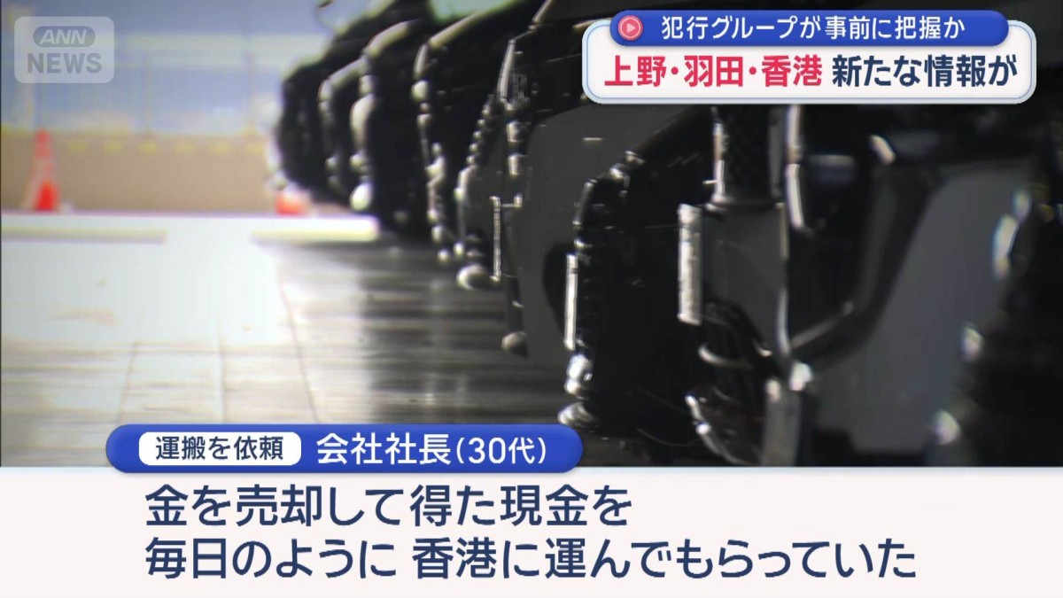 上野・羽田・香港　新たな情報が　犯行グループが事前に把握か